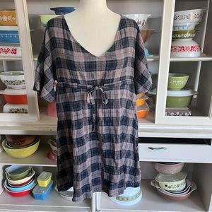 Thing Thing Babydoll Plaid Dress - Size 8